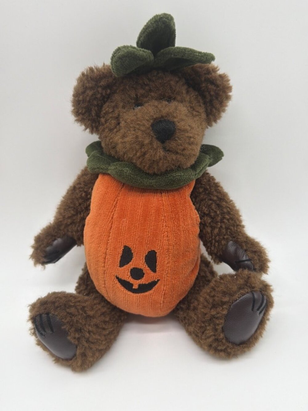 Boyds Bears "Spunky Boobear" Halloween Plush Pumpkin Outfit 8" Collectible